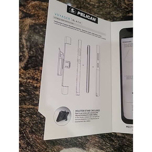 Pelican Voyager Phone Case w/ Holster Samsung Galaxy S21 5G- Black New In Box - Picture 5 of 10